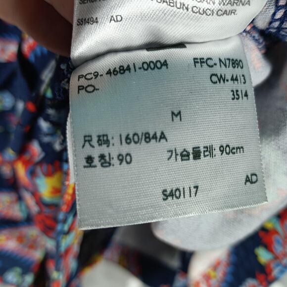 Levis Jacket Womens Medium Floral Paisley Hooded Utility Pockets - Picture 10 of 11